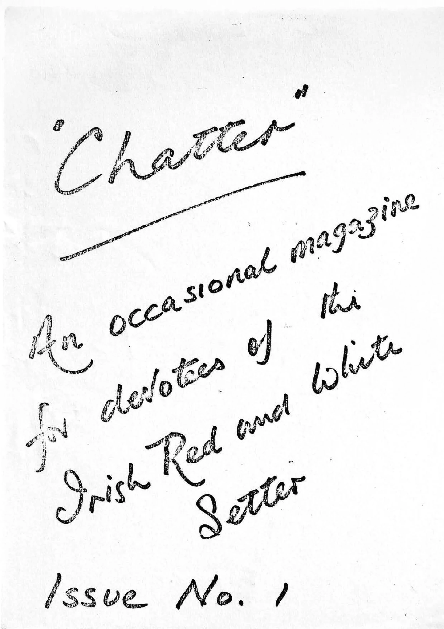 Chatter Issue